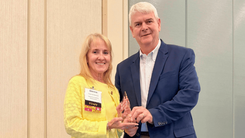 Greg Nichols receives AlaHA award.
