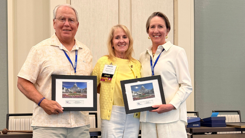 Laura Grill receives award from AlaHA.