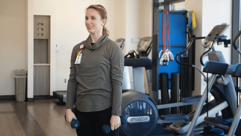 Liz Zenas at the Spencer Cancer Center.