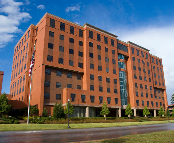 An exterior view of East Alabama Medical Center.